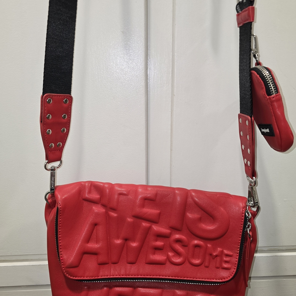 Desigual Red Crossbody Bag Purse
